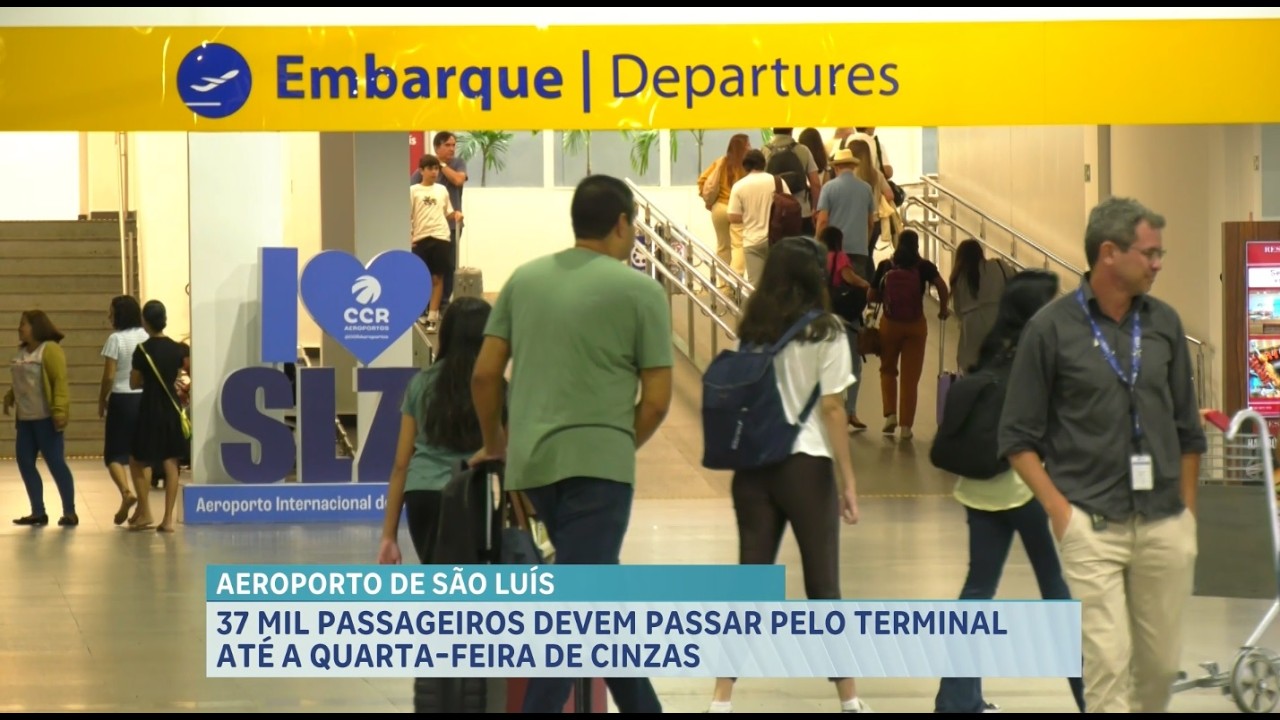 Aeroporto de São Luís registra movimentação de 37 mil passageiros no Carnaval