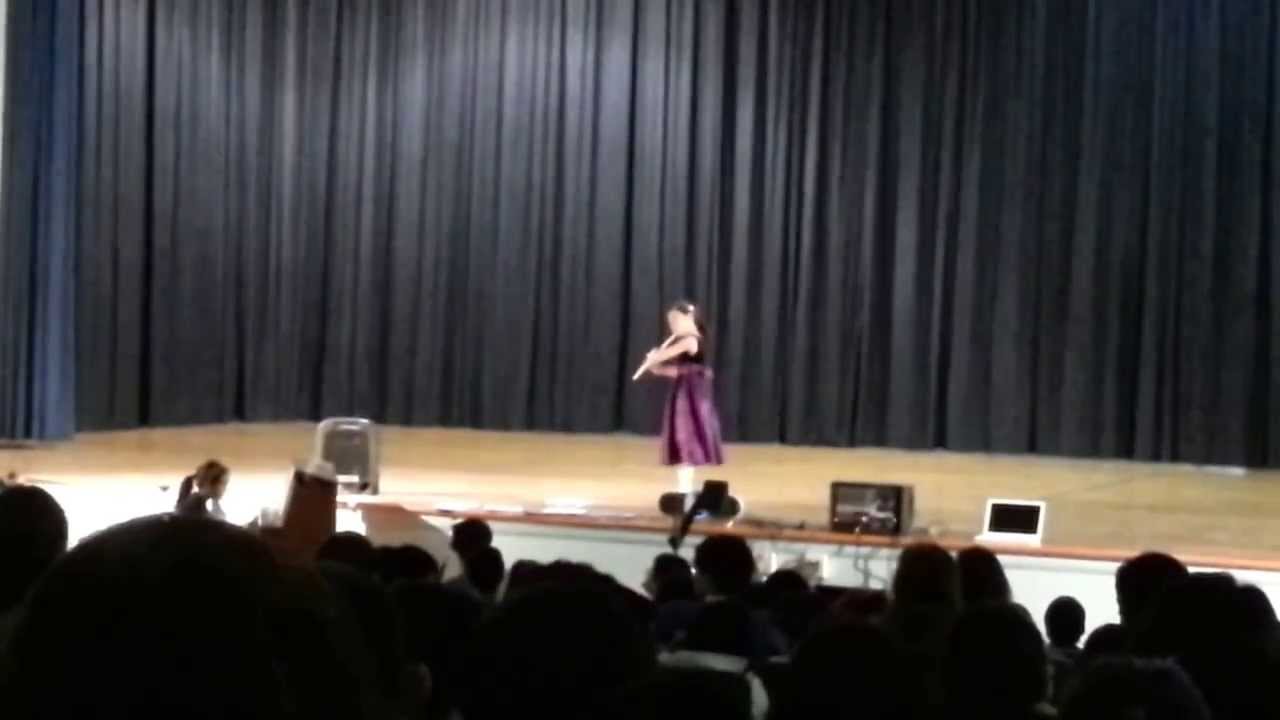 Sojung's flute play in school (Serenade by Haydn)