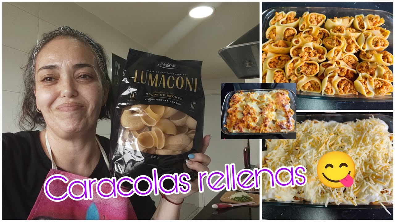 Caracolas rellenas 😋