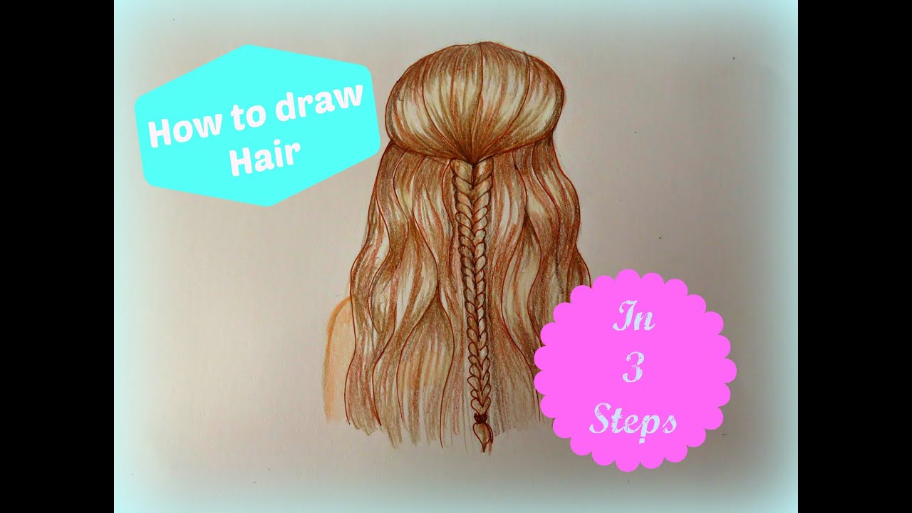 How to draw hair (in 3 steps) |Drawicorn