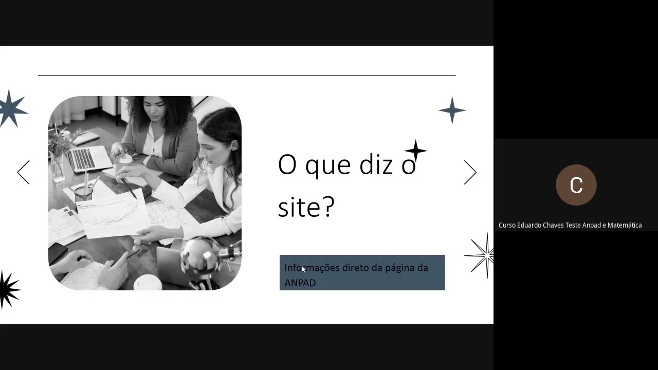 Teste Anpad e IA - Curso Eduardo Chaves - Aula 01 Raciocinio Analitico - Curso de aulas ao vivo