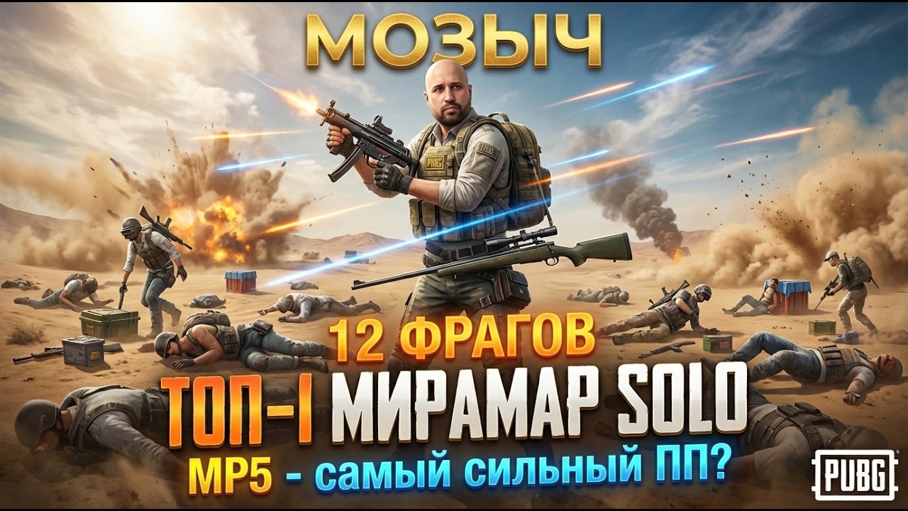 MP5 самая сильная ПП в PUBG? Проверяем на Мирамаре.