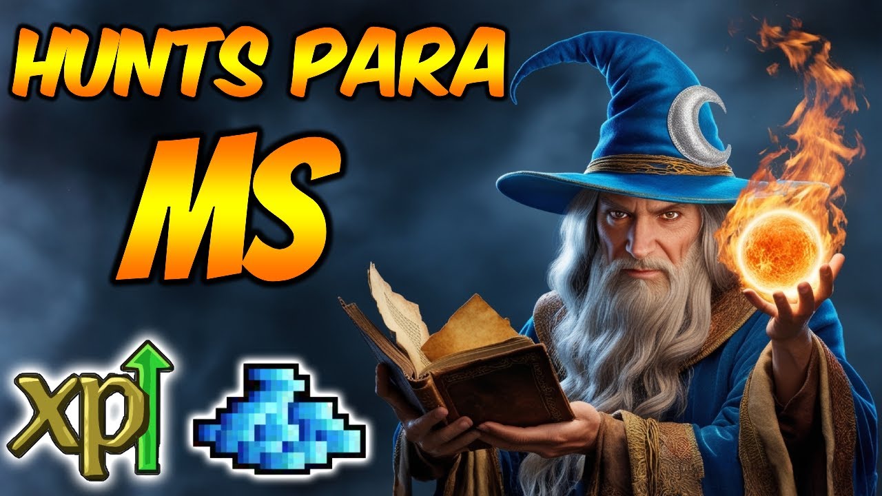 6 HUNTS PARA MS LEVEL 150 NO TIBIA - EXP E PROFIT
