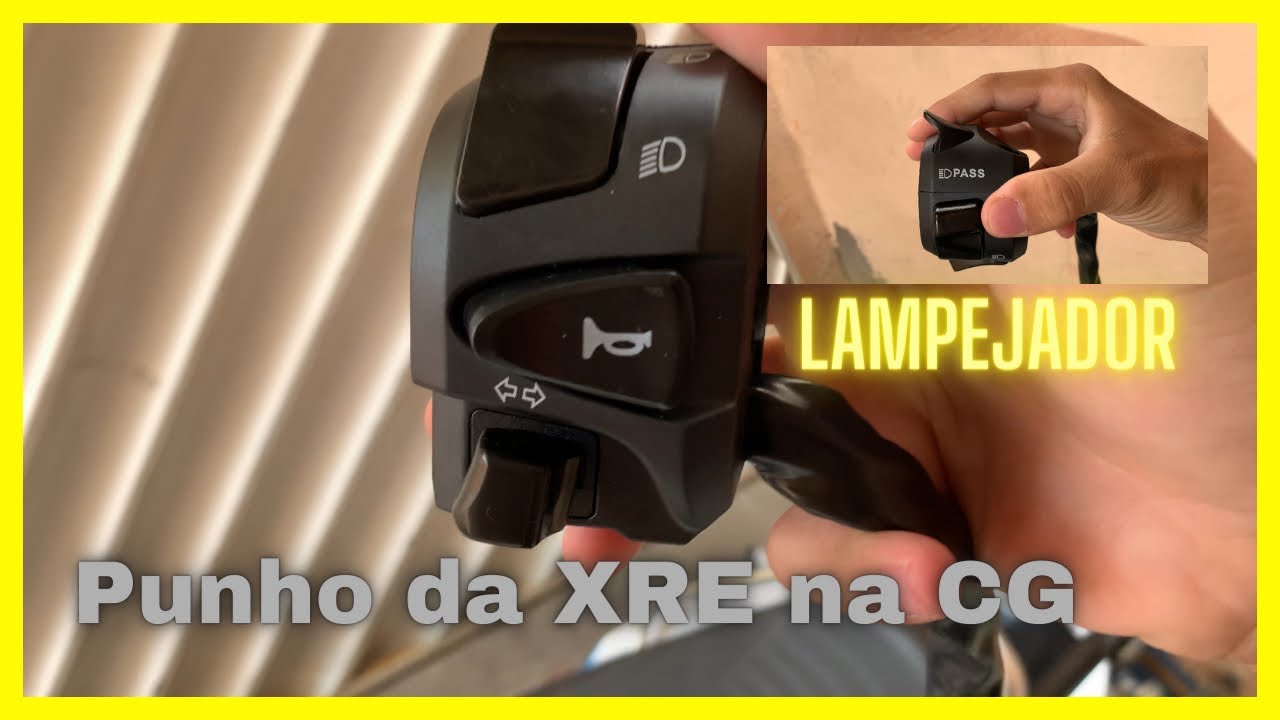 Como instalar o punho de luz da XRE ou Twister na CG