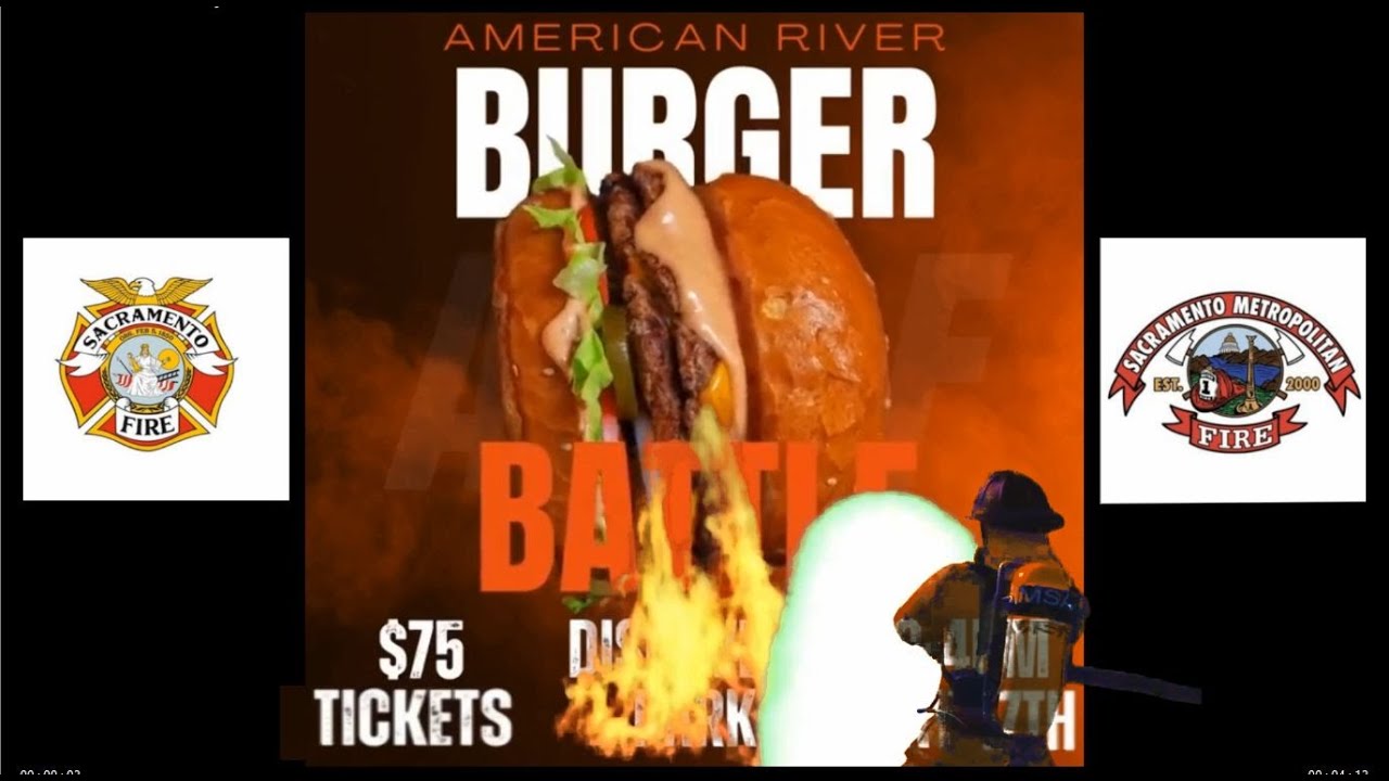 American River Burger Battle on Fire