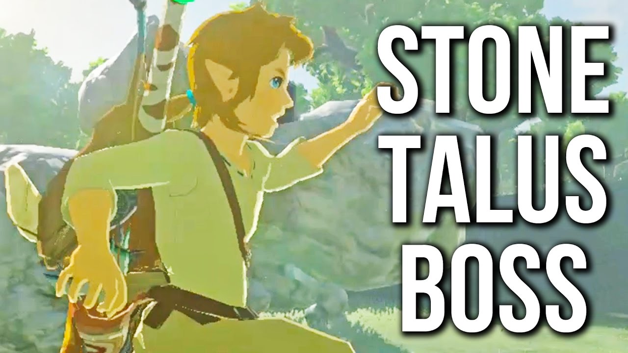 Zelda Breath of the Wild - Stone Talus Boss (no commentary)