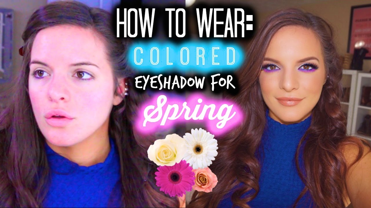 How to Wear Colored Eyeshadow (Pop of Color Makeup Tutorial!) | Casey Holmes