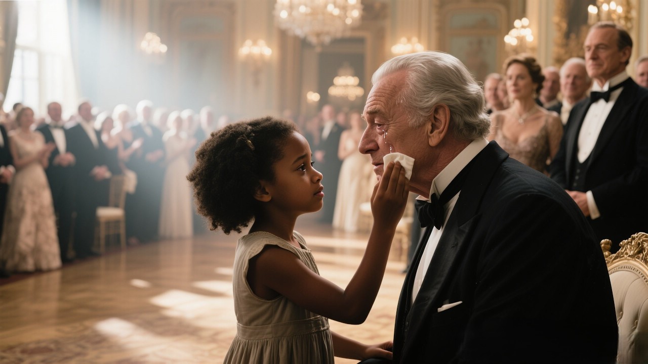No One Dared To Speak To The Billionaire  Until The Black Maid’s Daughter Quietly Wiped His Tears...