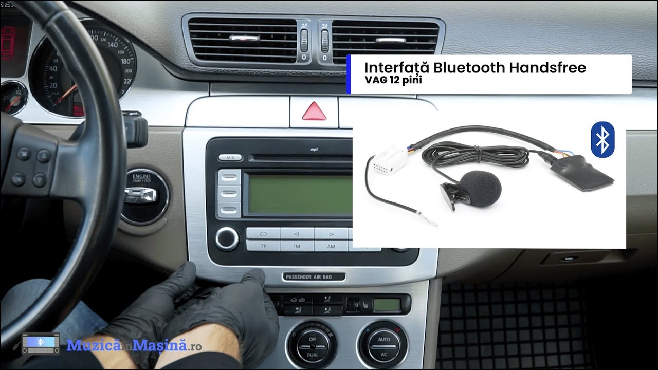 Interfata Bluetooth Handsfree pentru VW Passat B6 RCD 300 si Audi / Skoda / Seat.