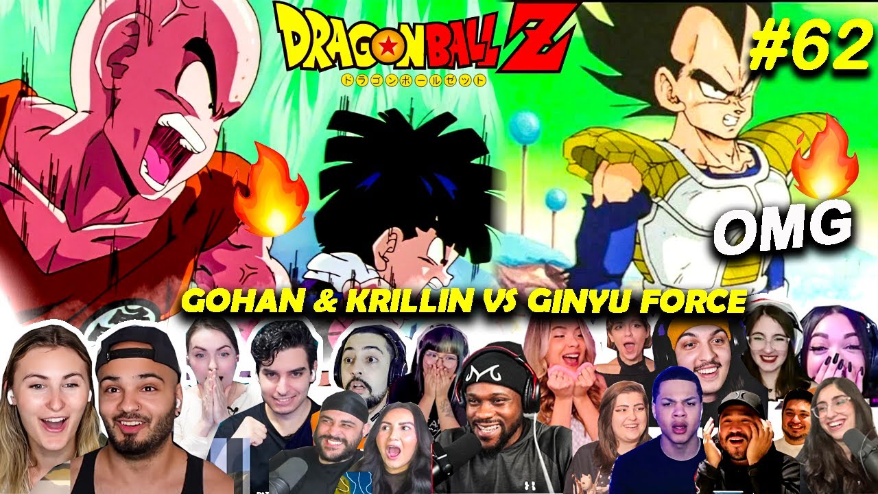 Вегета Гохан и Крилин против силы Гинью☠️Они сильны😲 РЕАКЦИЯ MASHUP Dragon Ball Z 62🐲(Dragon Ball Z