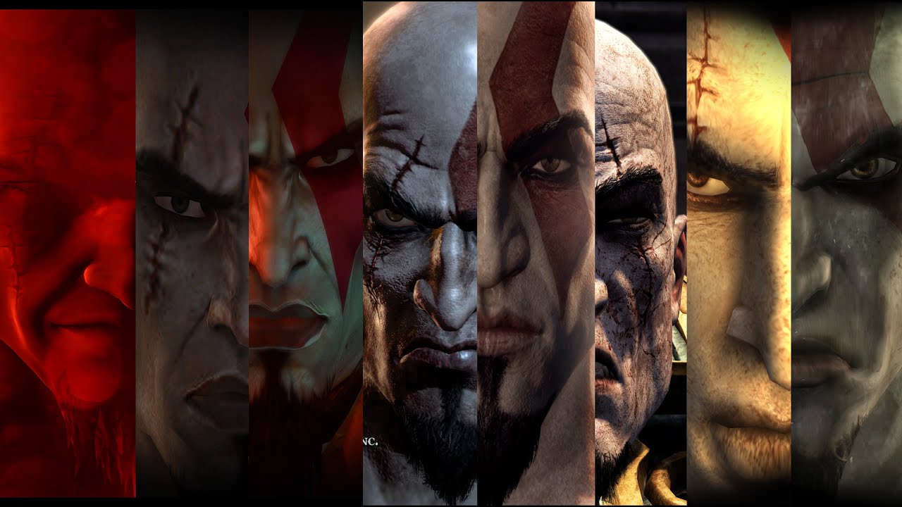 Evolution of KRATOS in God of War Games 2005-2023 8k 60fps