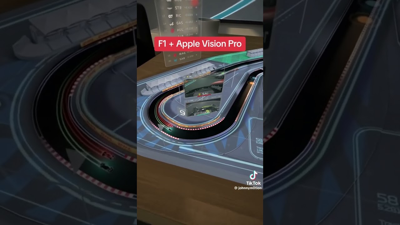 F1 Racing on Apple Vision Pro #applevision #apple #f1