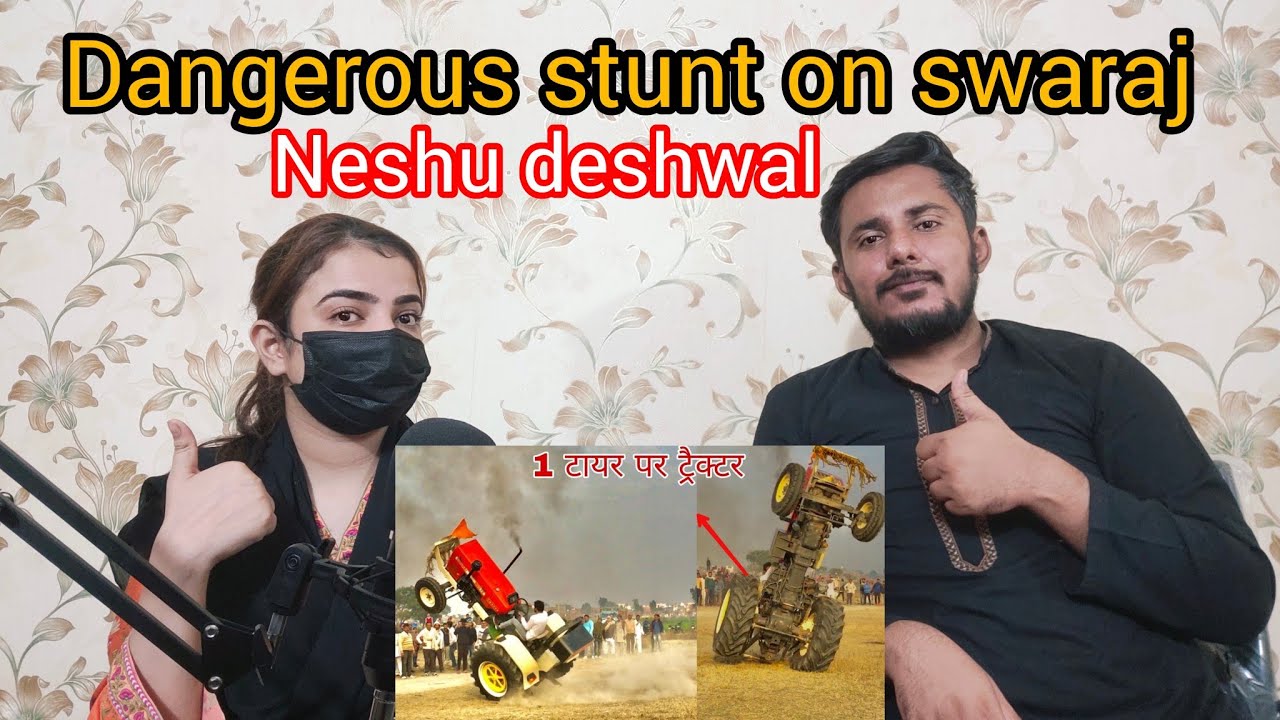 Dangerous stunt on swaraj 960 in Panipat || Pakistani reactions 