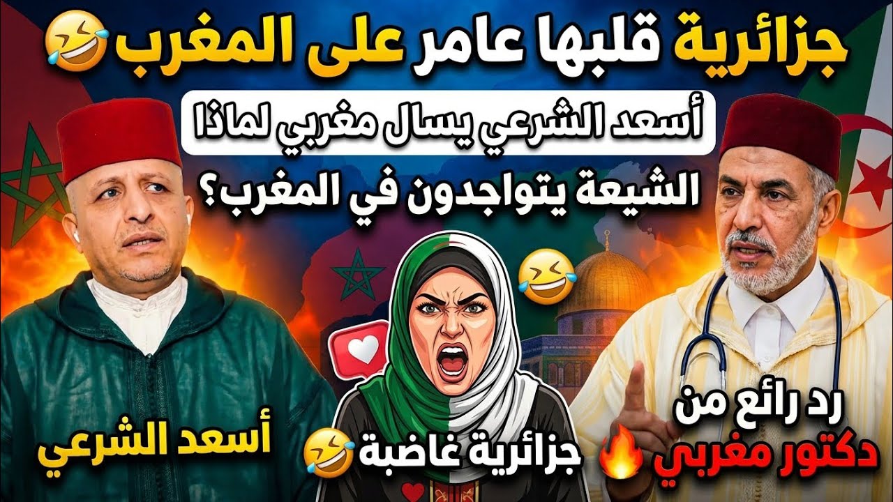 أسعد الشرعي: شاهد جزائرية تحشر المغرب في موضوع الشيعة😱 وجاءها الرد من مغربي مثقف برافو 👏#أسعد_الشرعي
