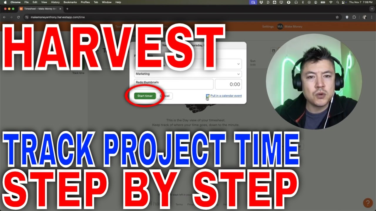 ✅  How To Track Project Time In Harvest 🔴