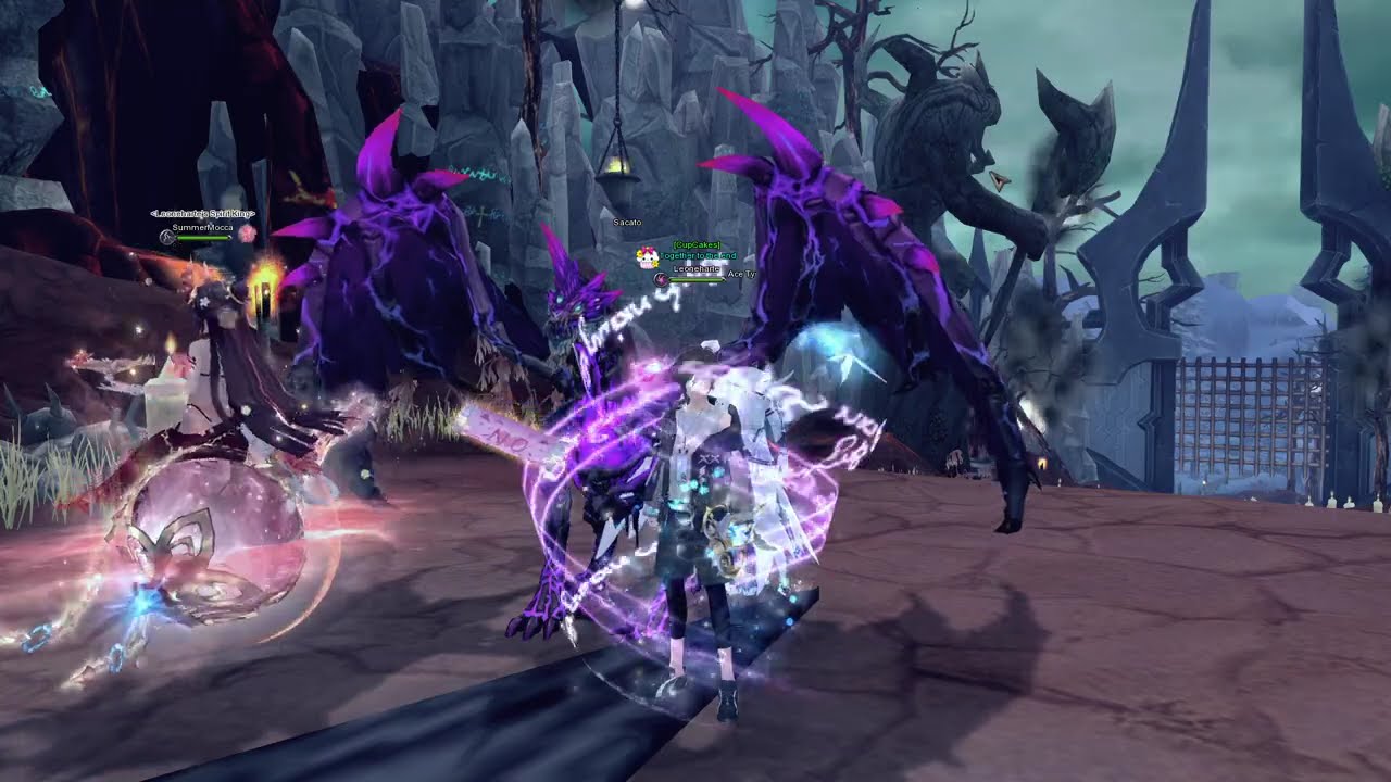Aura Kingdom Online - SLV 25 Infernal Citadel (Hell Mode) with Dark Build Sorcerer