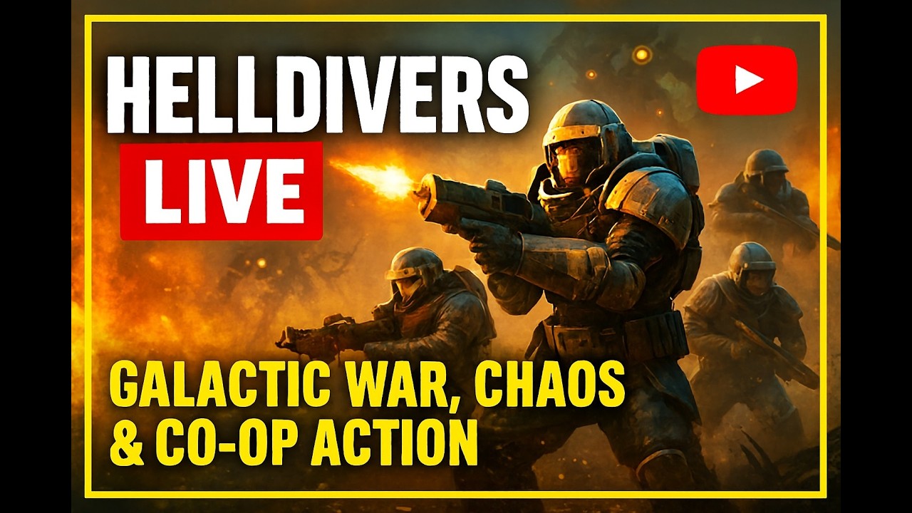 Helldivers LIVE | Galactic War, Chaos & Co-op Action