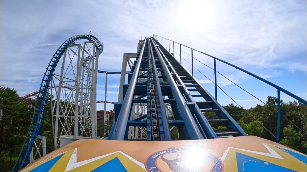 ビッグバーンコースター 先頭 on-ride 4K POV (乗車映像) / 那須ハイランドパーク