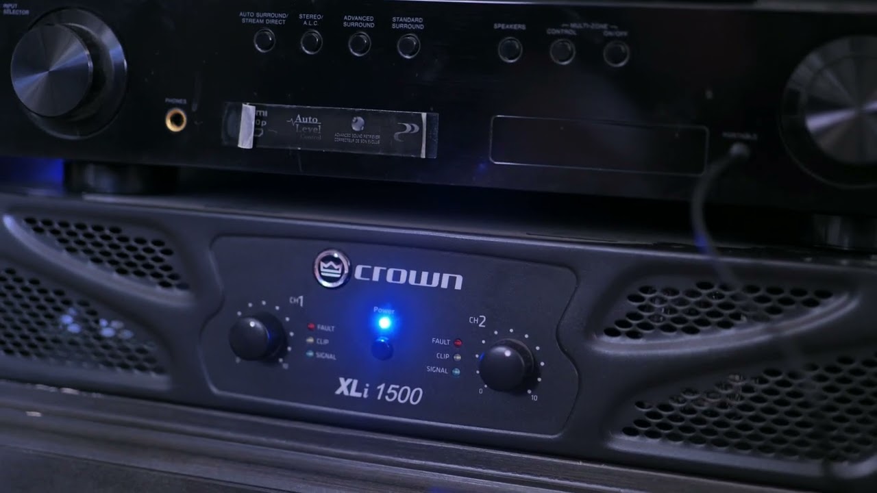 Crown XLI 1500 With Car Subs in Home Theater