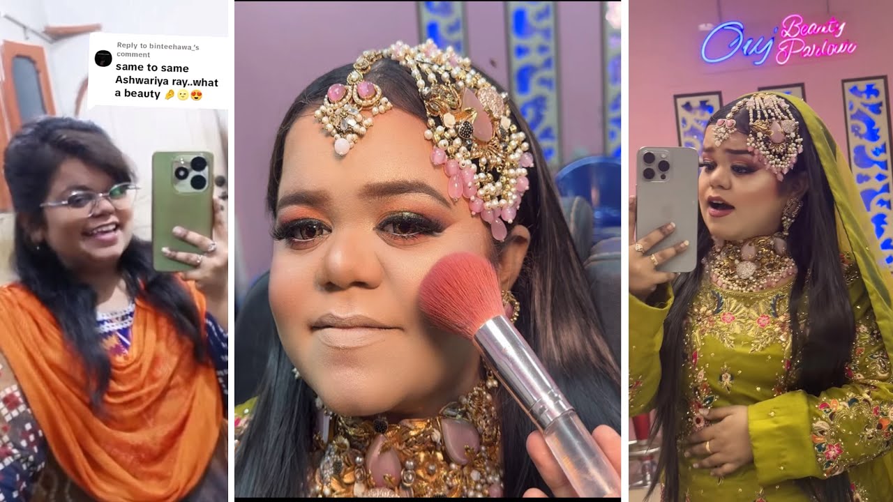 Beauty Parlour Course Eyes Makeup || Same to same Ashwariya Ray @Ouj Beauty Parlour