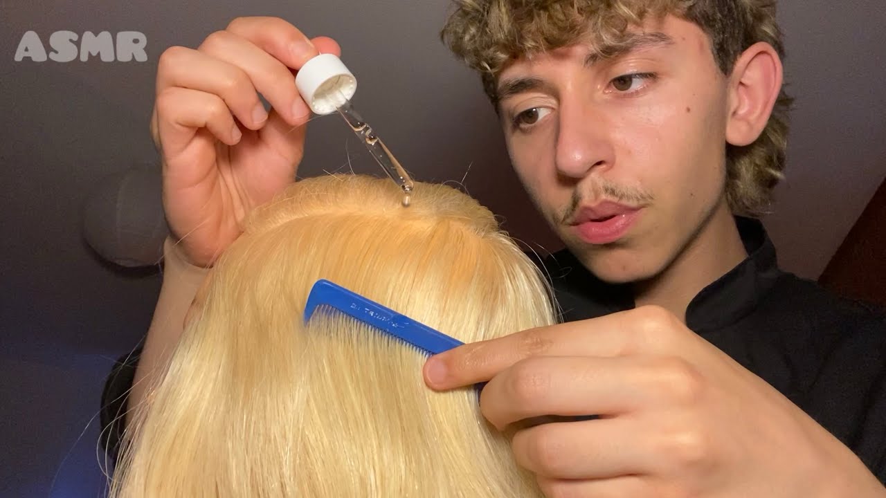 ASMR • Roleplay Coiffure 👩‍🦳 • J’analyse ton cuir chevelu 🔍✨