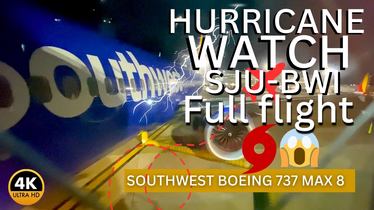 4K FULL FLIGHT TRIP REPORT ON HURRICANE WATCH