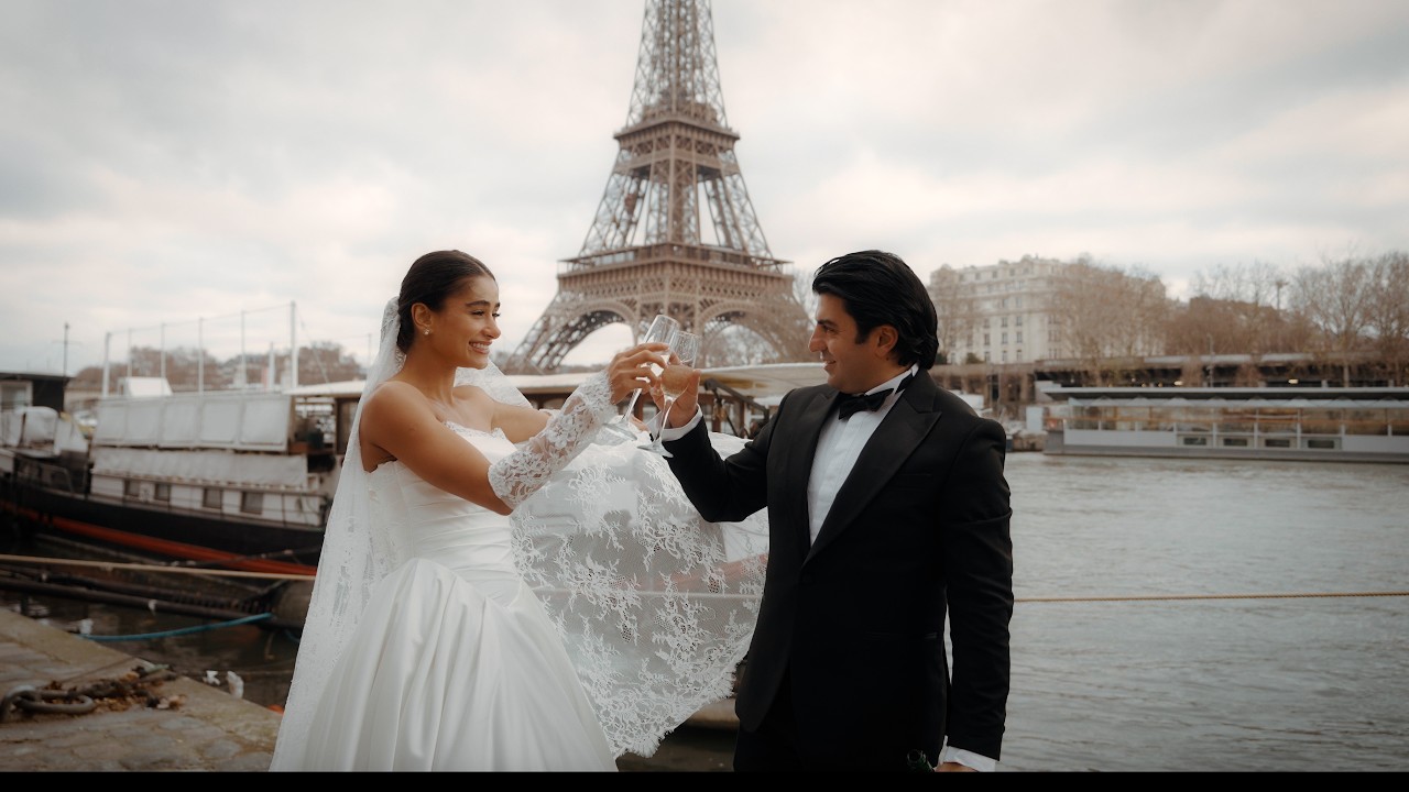 Cinematic Paris Elopement | Emotional Vows at Eiffel Tower | Paris Wedding Videographer