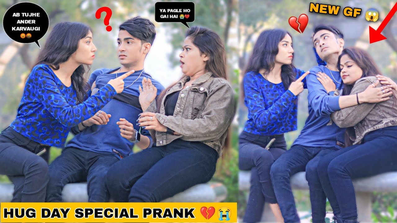 Hug Day Special Prank With @KhushiPandey On Girlfriend | Gone Extremely Wrong 😭 💔 | Justin Romio