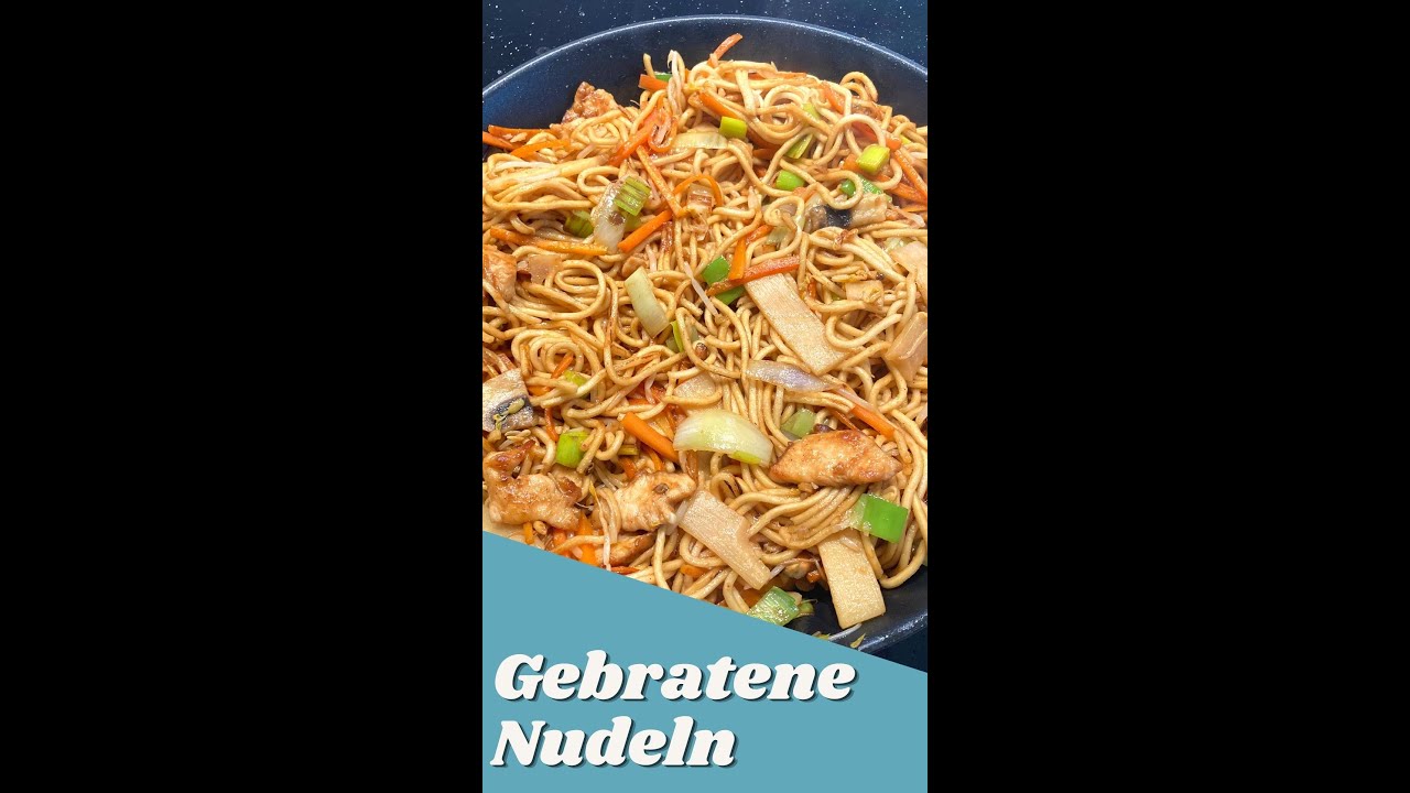 Schnell, einfach selber machen 🍜 Gebratene Chinesische Nudeln mit H&auml;hnchen 🥠 Folgen f&uuml;r mehr Rezepte