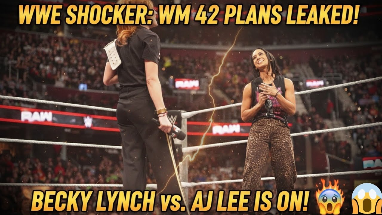 WWE SHOCKER: Becky Lynch vs AJ Lee WrestleMania 42 Plans LEAKED! 😱🔥