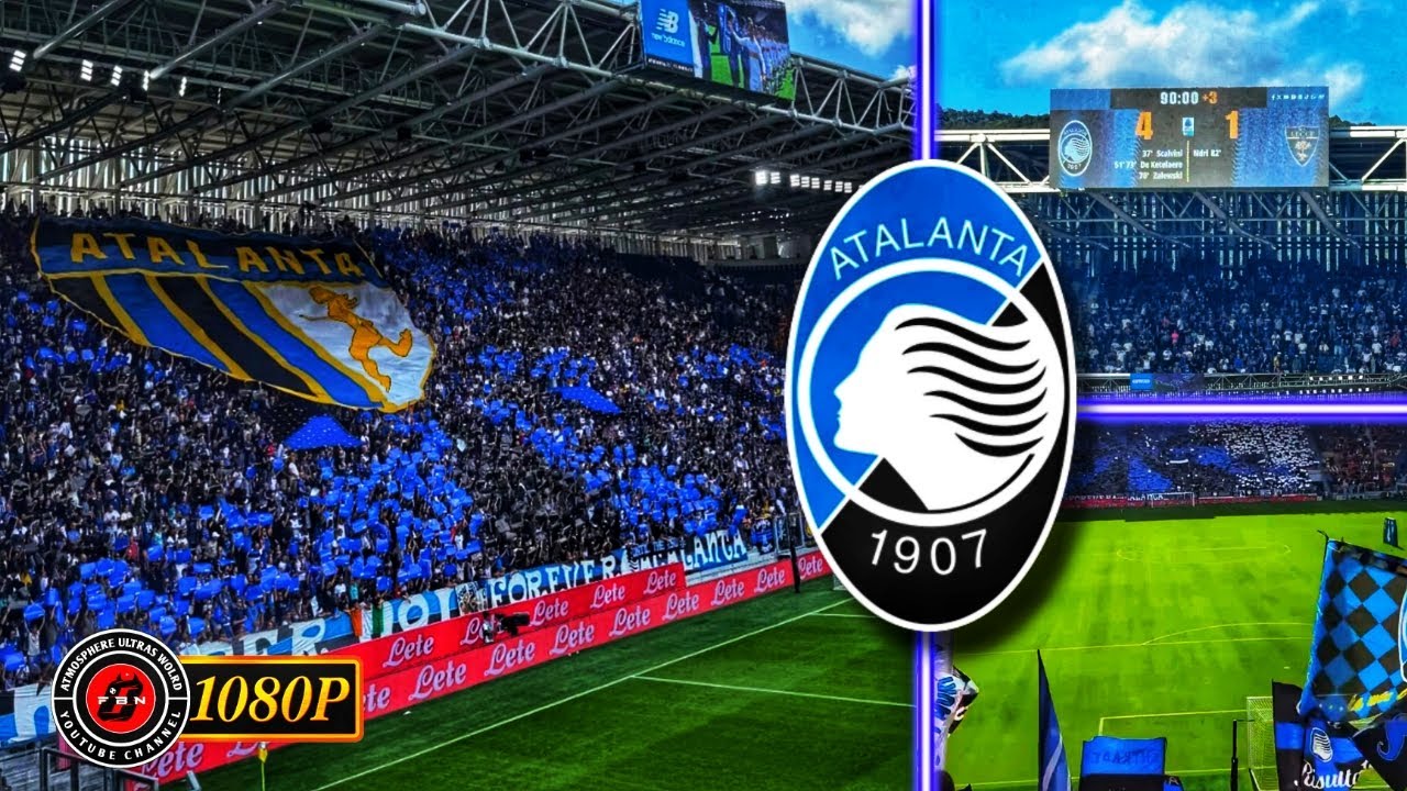 ⚫🔵 TIFOSI LA DEA ATALANTA SHOW CHOREO IN GEWISS STADIUM • SERIE A • Atalanta vs Lecce • FT 4-1