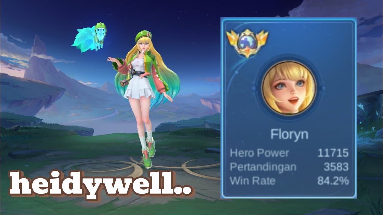 Top 1 Global FLORYN - Gameplay by heidywell.. - Roam - Mobile Legends