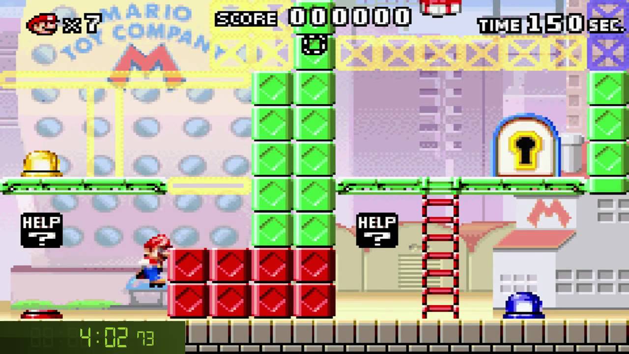 Mario vs Donkey Kong World 1 Speedrun - 6:19