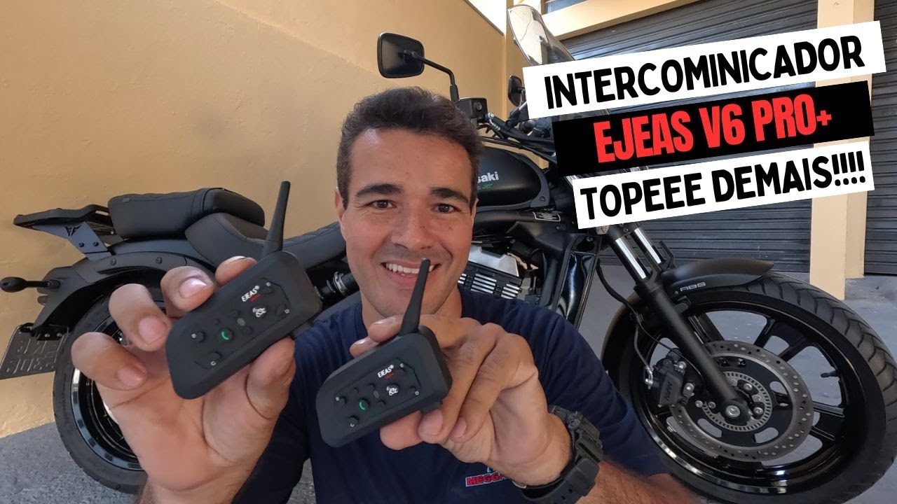 INTERCOMUNICADOR PARA CAPACETE EJEAS V6 PRO+ [ O MELHOR CUSTO BENEFICIO DO MERCADO EM 2024 ]