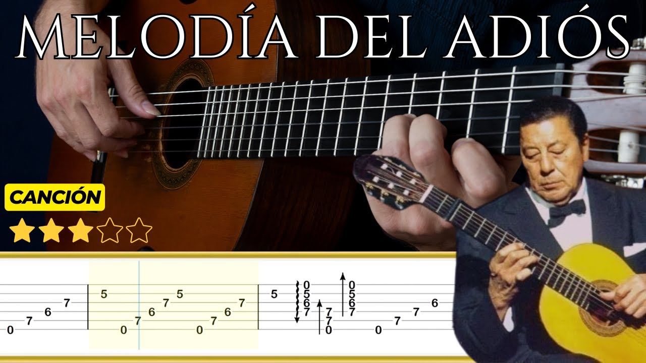 MELODÍA DEL ADIÓS (Canción) 🎸 Pablo del Cerro/Atahualpa Yupanqui | Tutorial Guitarra Clásica + TABS