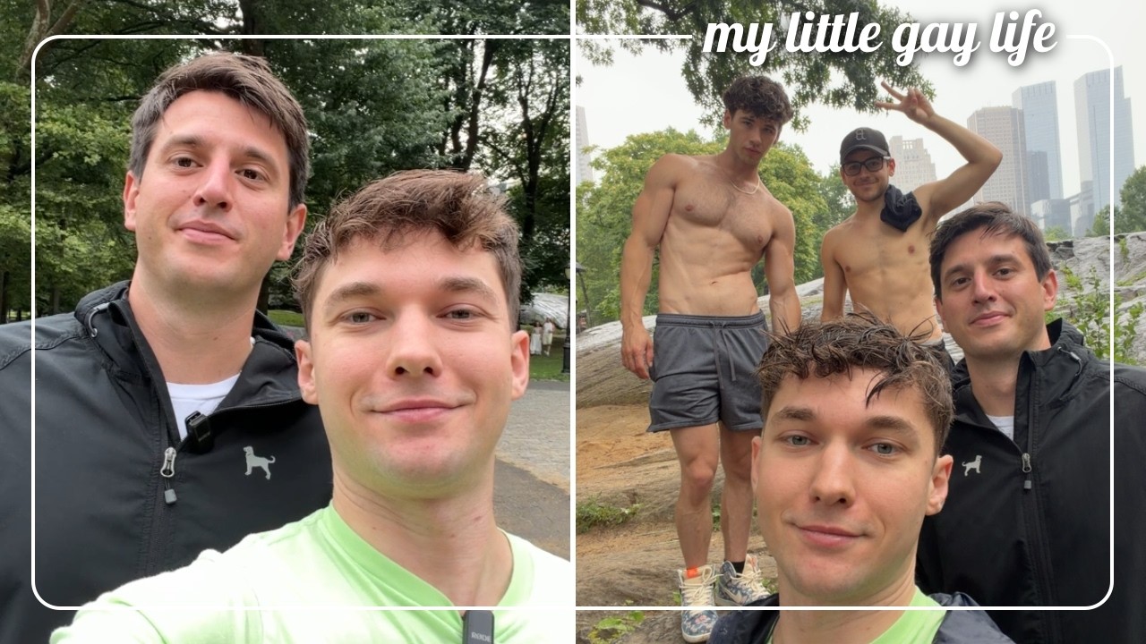 Gay couple in Central Park
