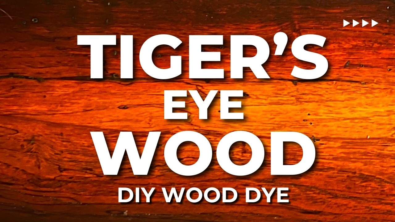 How to Make & Apply Vibrant Wood Stain (Tiger Eye Effect)