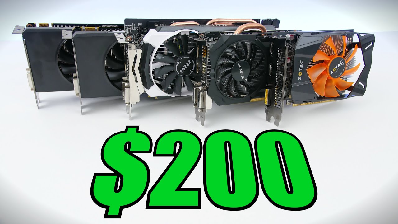 Top 5 Best Graphics Cards Under $200 - Early 2016