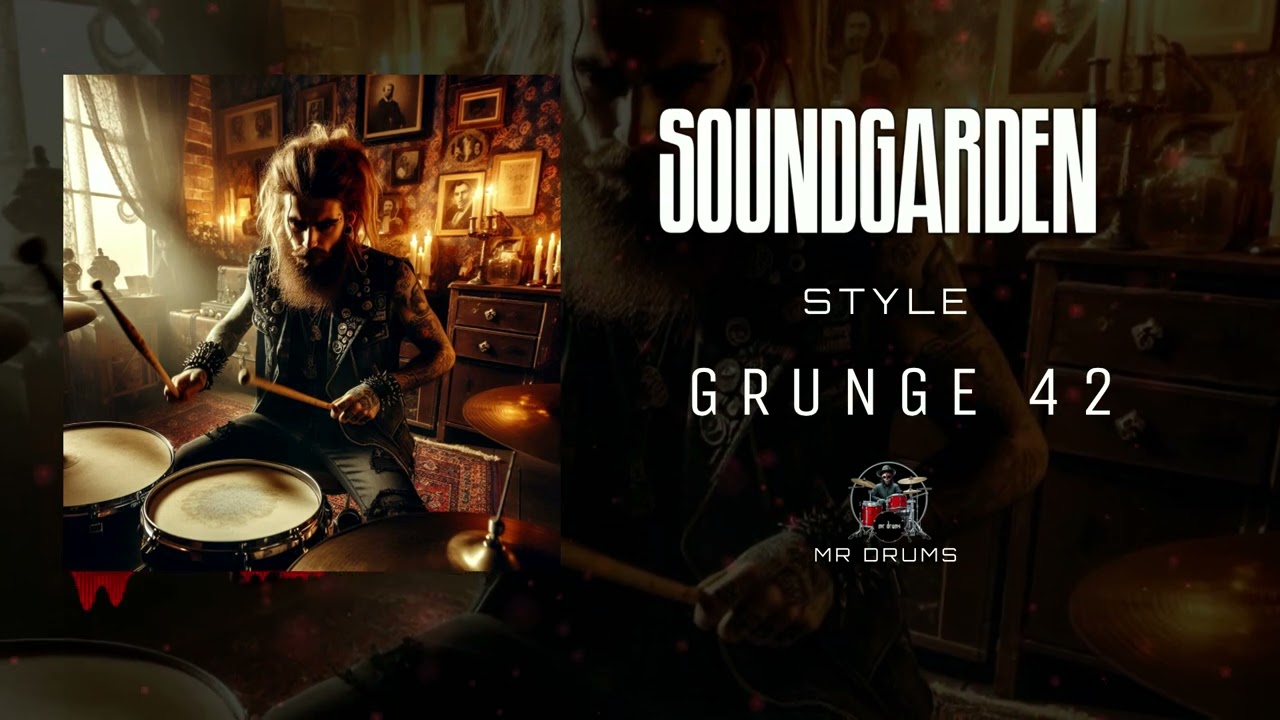 Grunge Drum Track | Soundgarden Style | 145 BPM