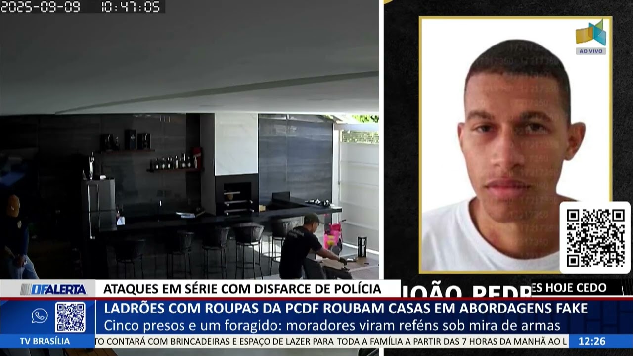 DF ALERTA - Ladrões com roupas da PCDF roubam casas em abordagens fake