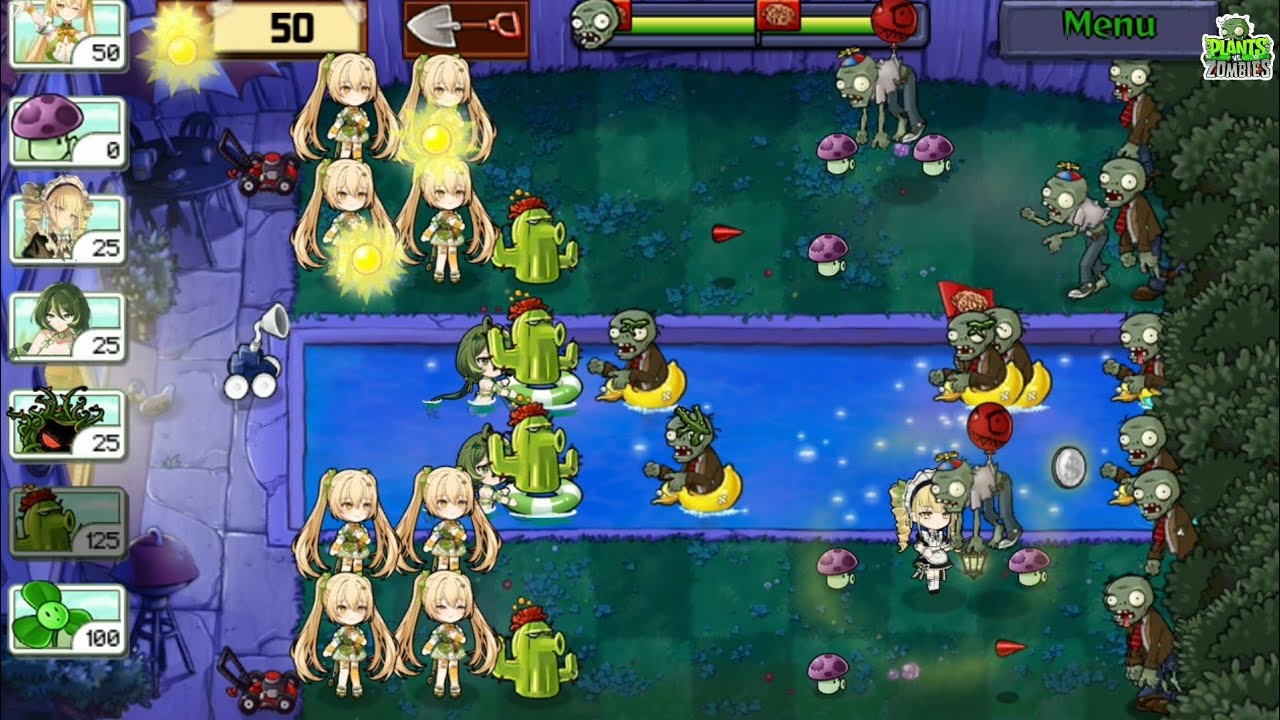 Plants girls vs zombies air raid 