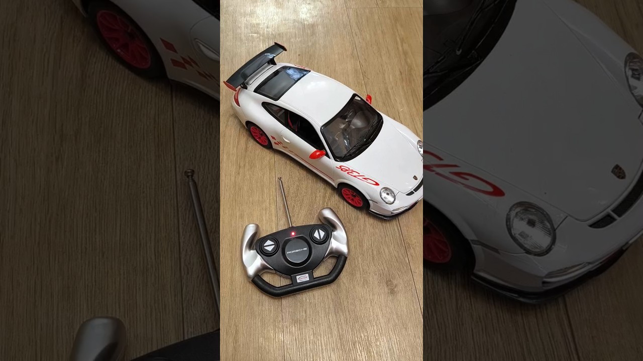 Машинка на радиоуправлении Porsche 911 GT3 RS от Rastar - супер подарок. #егорaliобзор