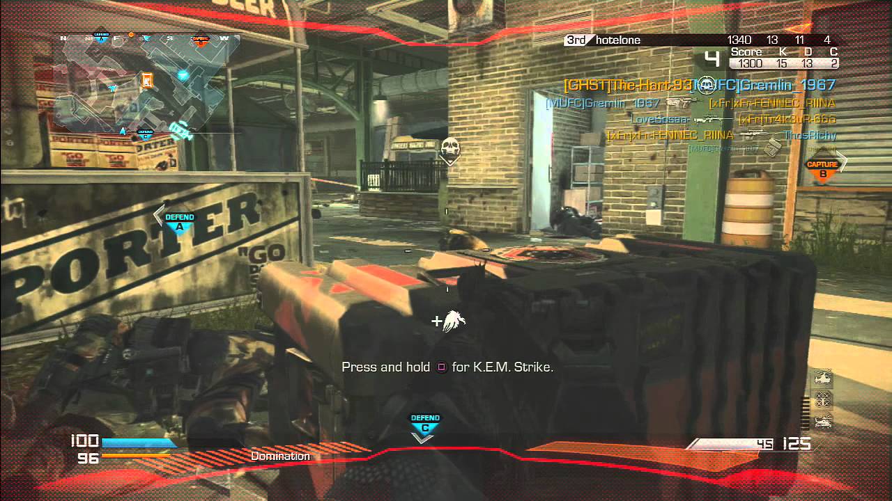 C.O.D Ghost took your K.E.M strike yo