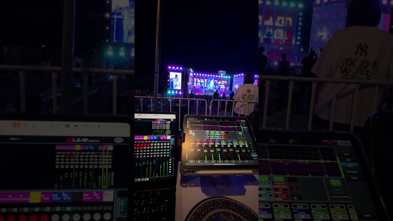 Here's today's setup dLive Director FOH Polycat #allenandheath #polycat #dlive