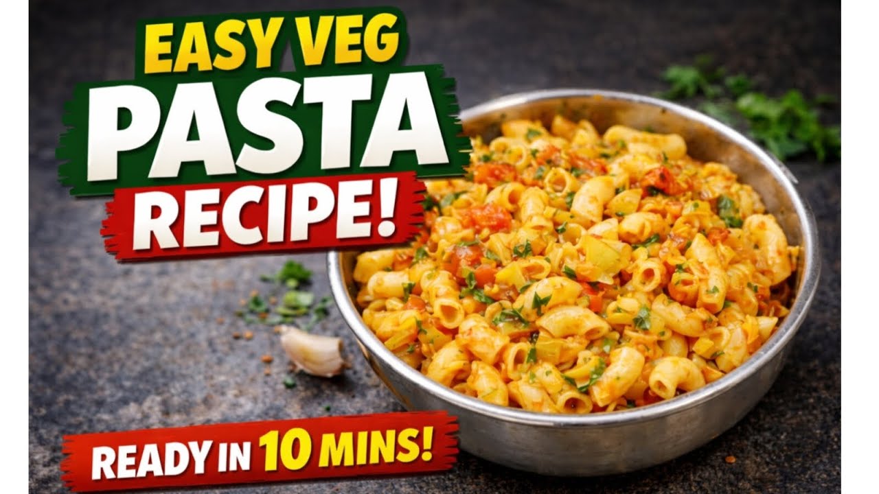 Easy Veg Pasta Recipe | Restaurant Style Pasta at Home |Ready in10 Minutes#VegPasta #food Recipe