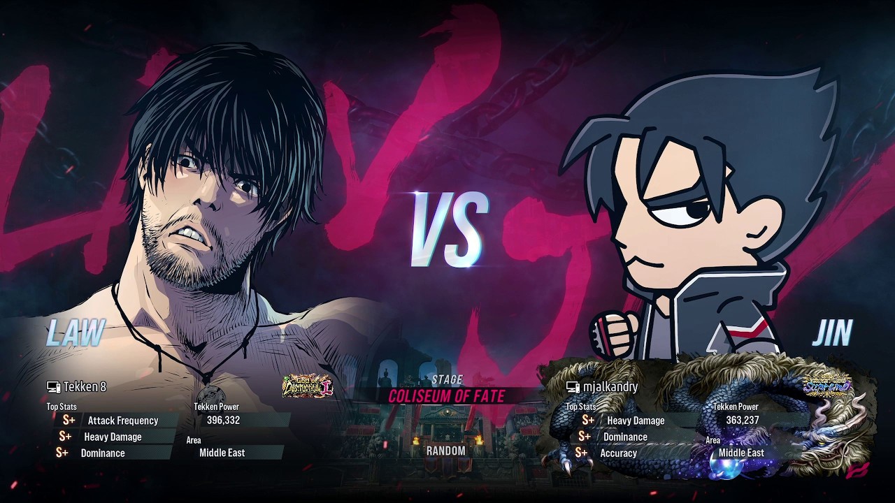 BSK (Law) VS Mjalkandry (Jin) Tekken 8 Ranked