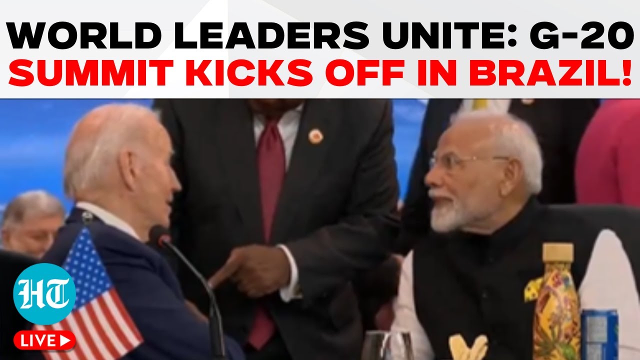 G20 Summit LIVE | PM Modi Joins Joe Biden, World Leaders at G-20 Summit in Brazil |Key Moments Live
