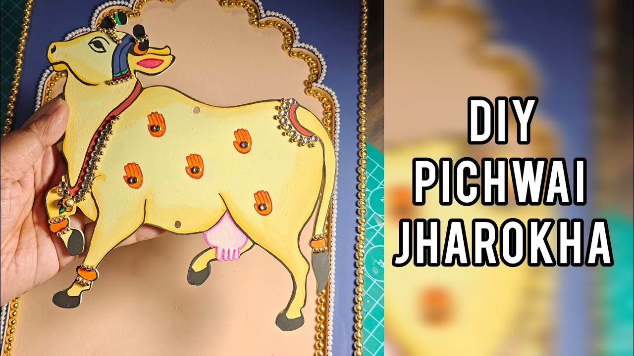 DIY Pichwai Jharokha Painting | Step-by-Step Art on Premarked MDF | Traditional Indian Wall Decor