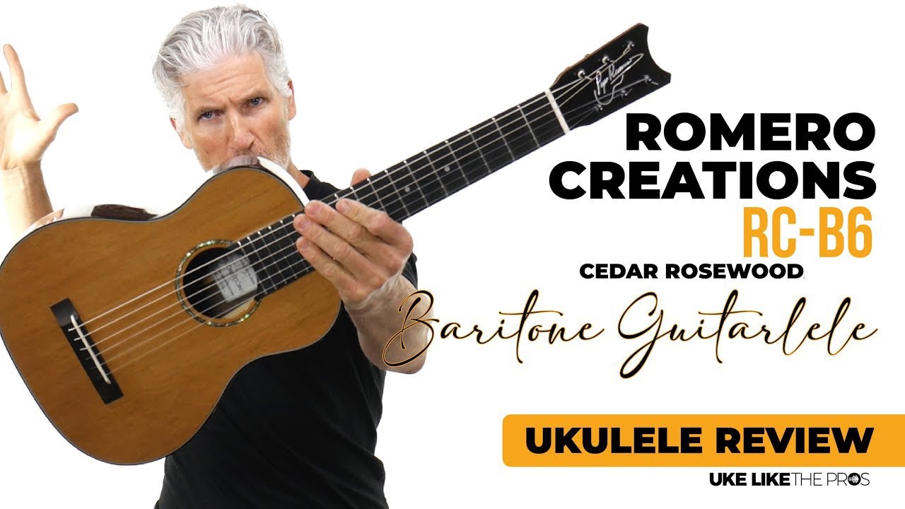 LIMITED EDITION! Romero Creations RC-B6-CRW 6 String Baritone Guitar / Guitarlele Review