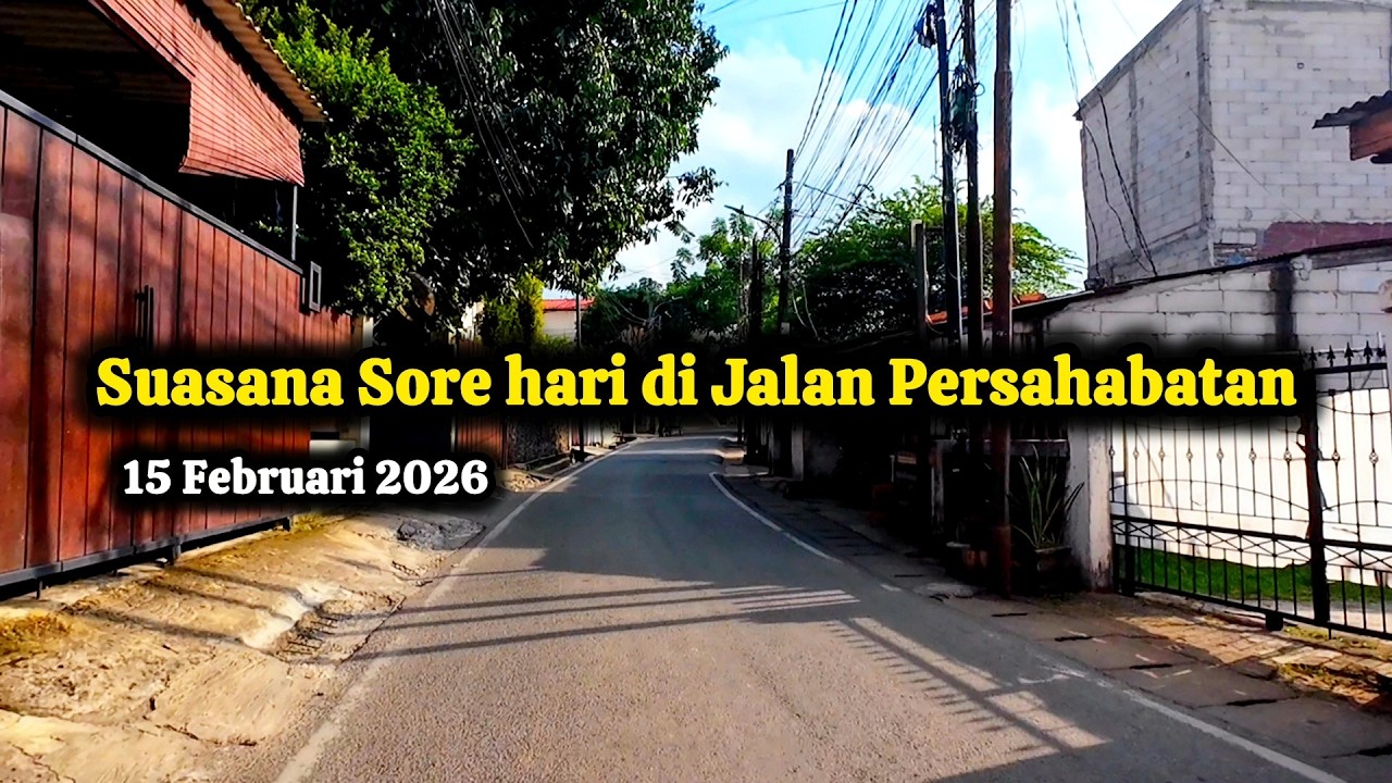 Suasana sore hari di jalan persahabatan Kec.Jagakarsa Jak-Sel Minggu 15 Februari 2026 | BABEH INAL
